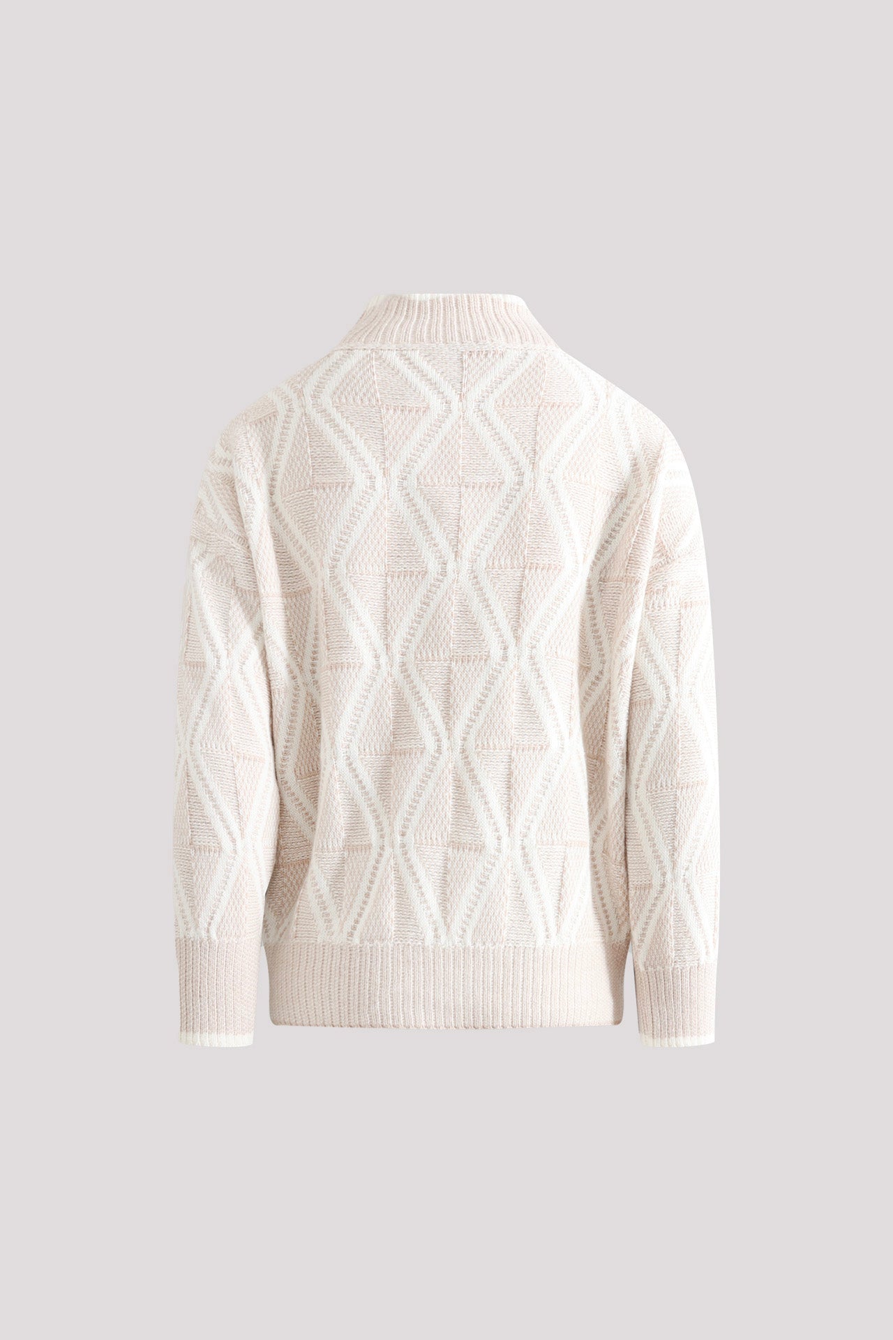 Maglia in misto cashmere jacquard