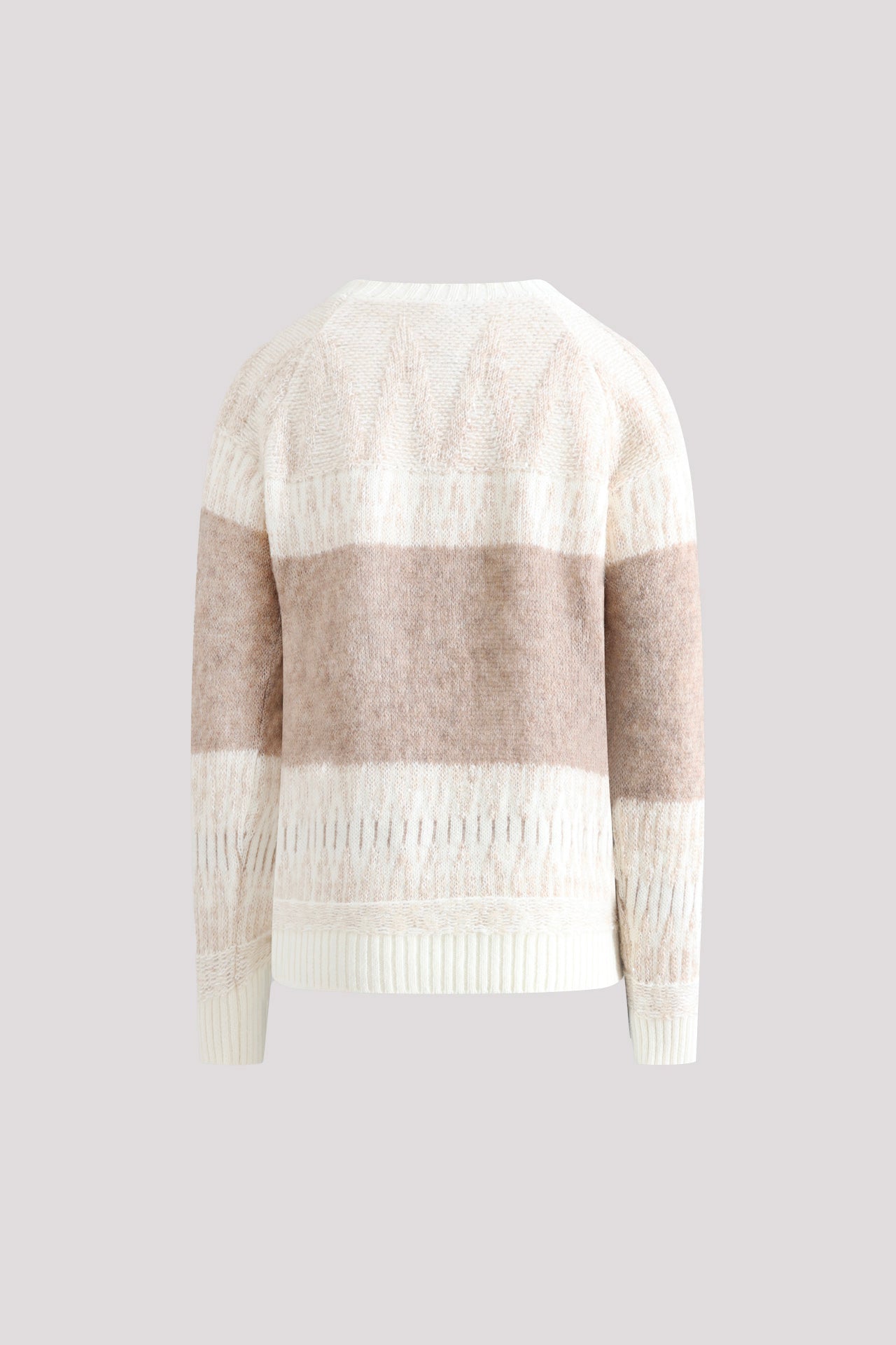 Maglia jacquard in alpaca e acrilico con motivo geometrico