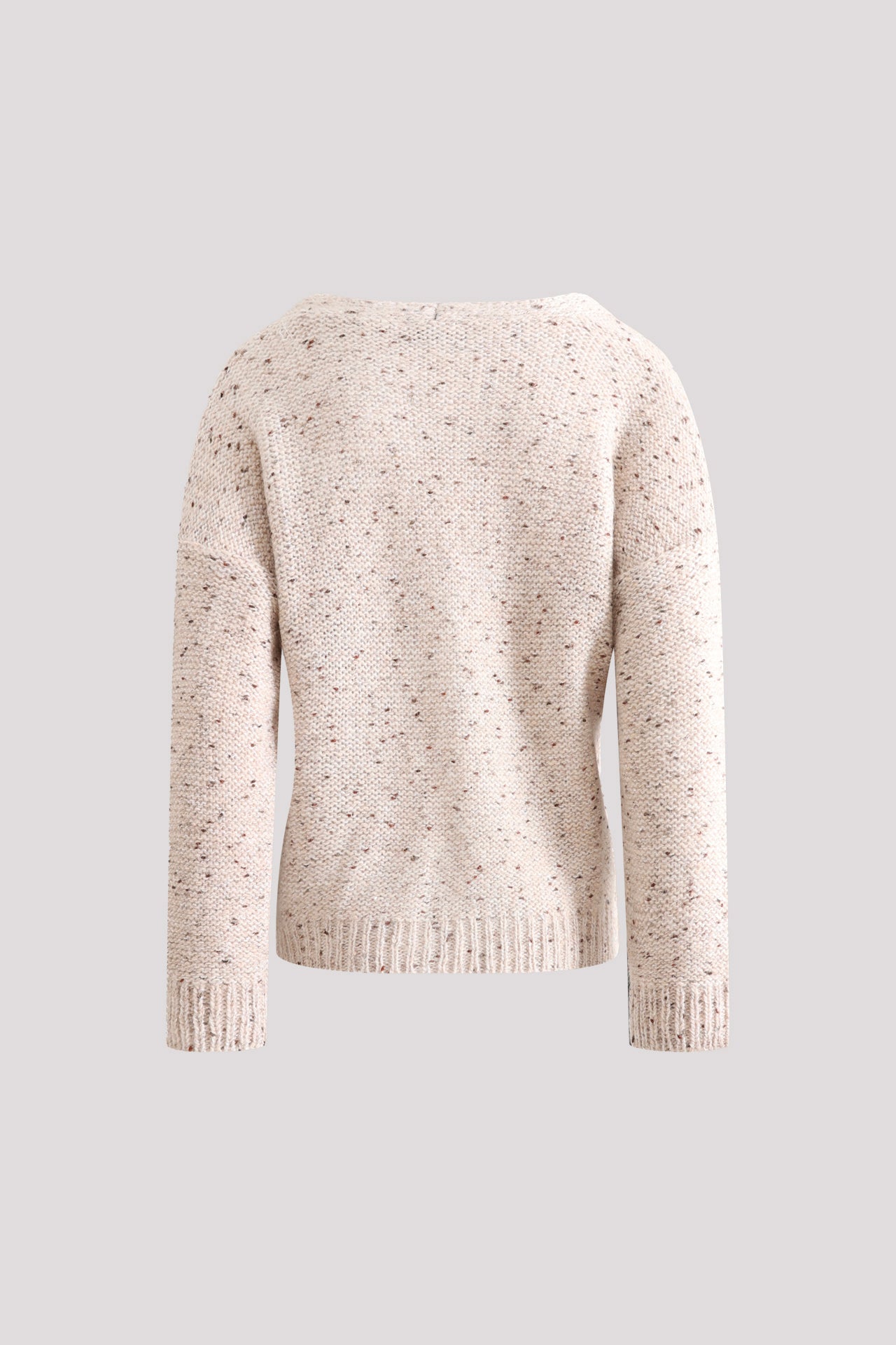 Cardigan con scollo a V in misto lana e alpaca con tasche