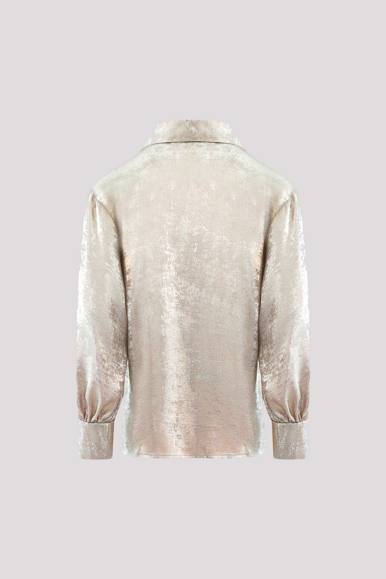 Camicia oro lucido con manica ampia