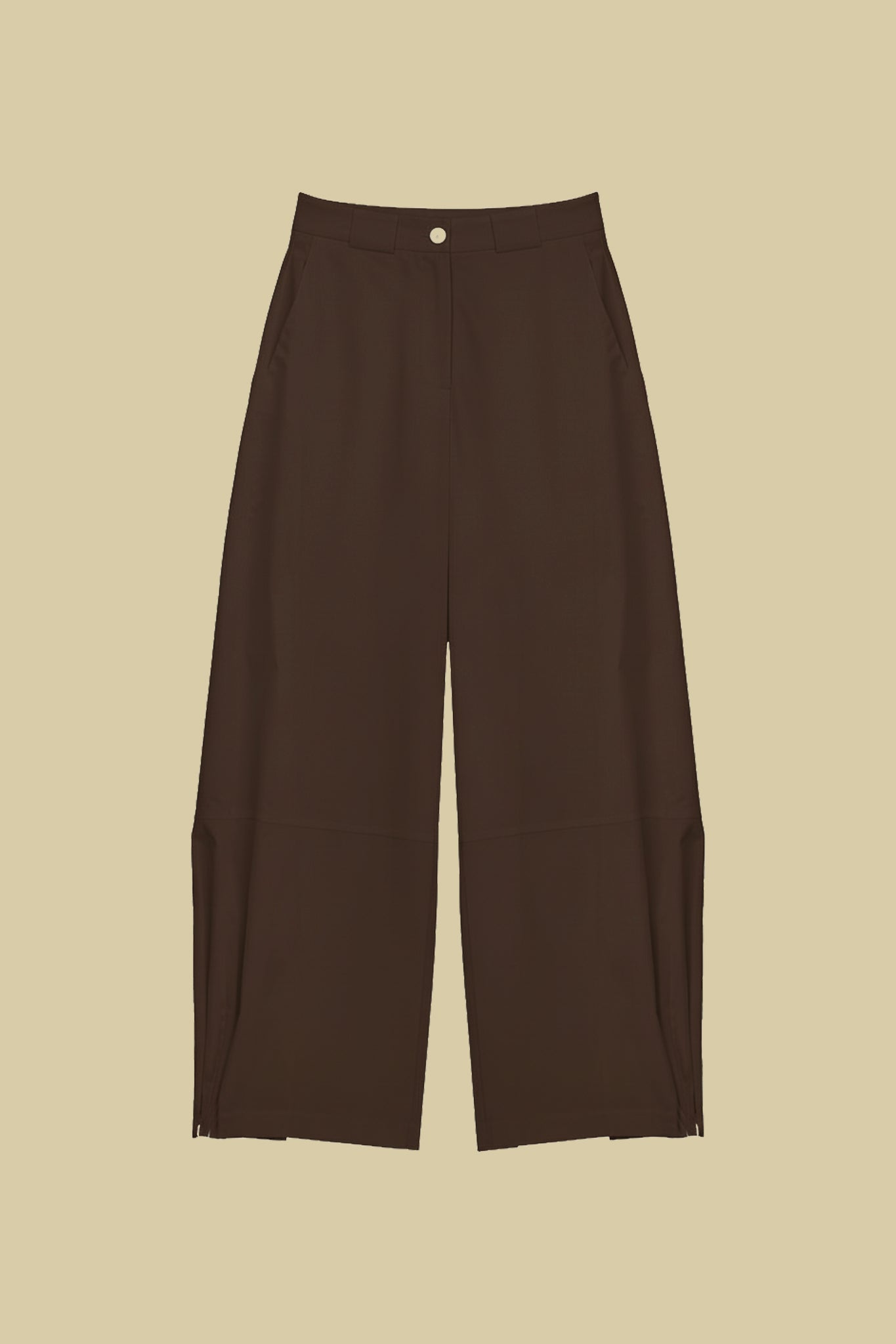 Pantalone modello barrel in cotone stretch