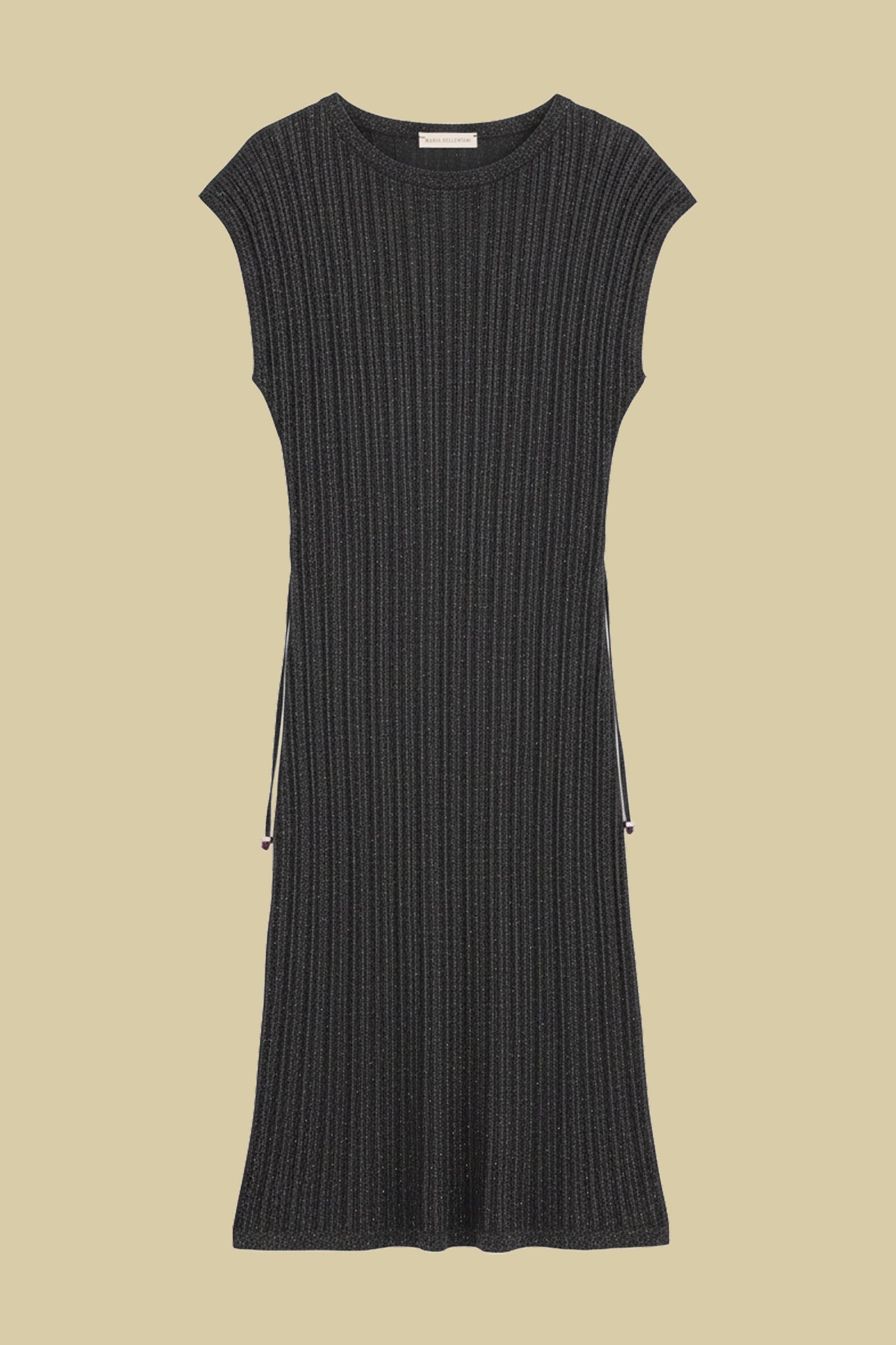 Ribbed knit midi dress