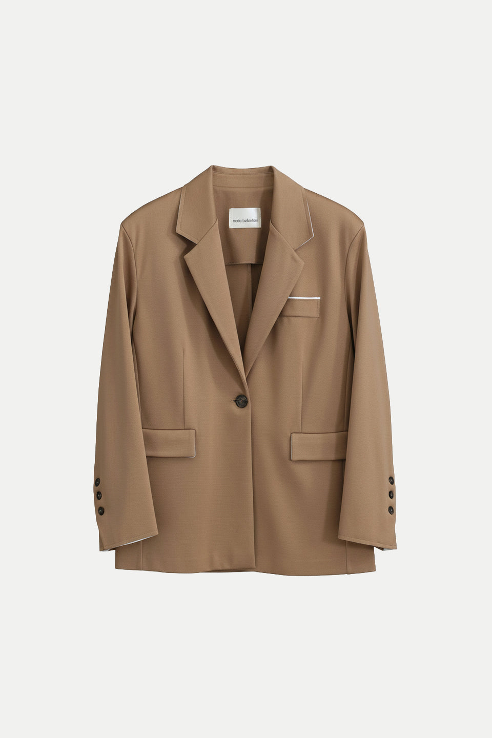 Einreihiger Blazer aus Viskosemischung