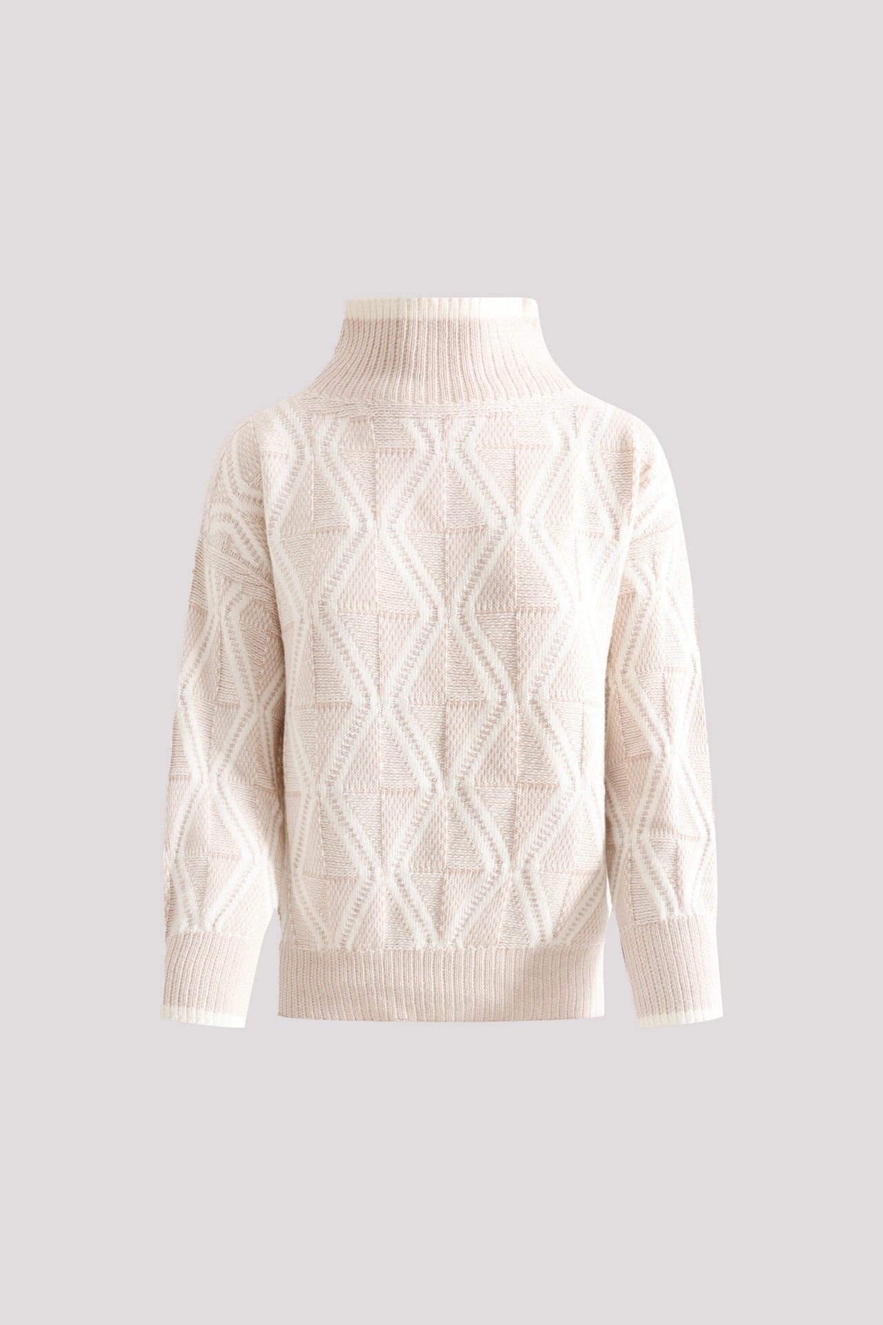 Maglia in misto cashmere jacquard