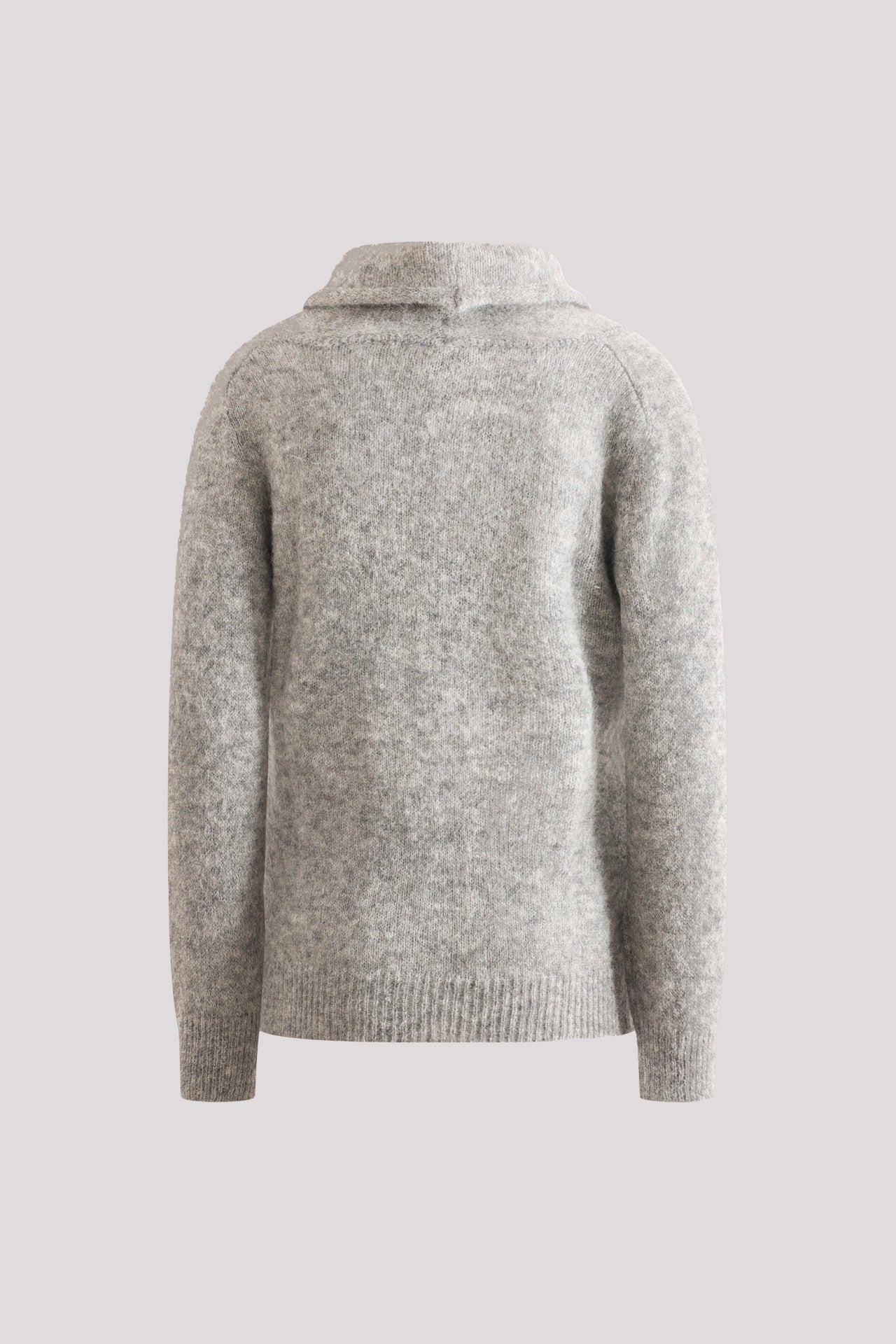 Maglia in alpaca grigia collo ciambella