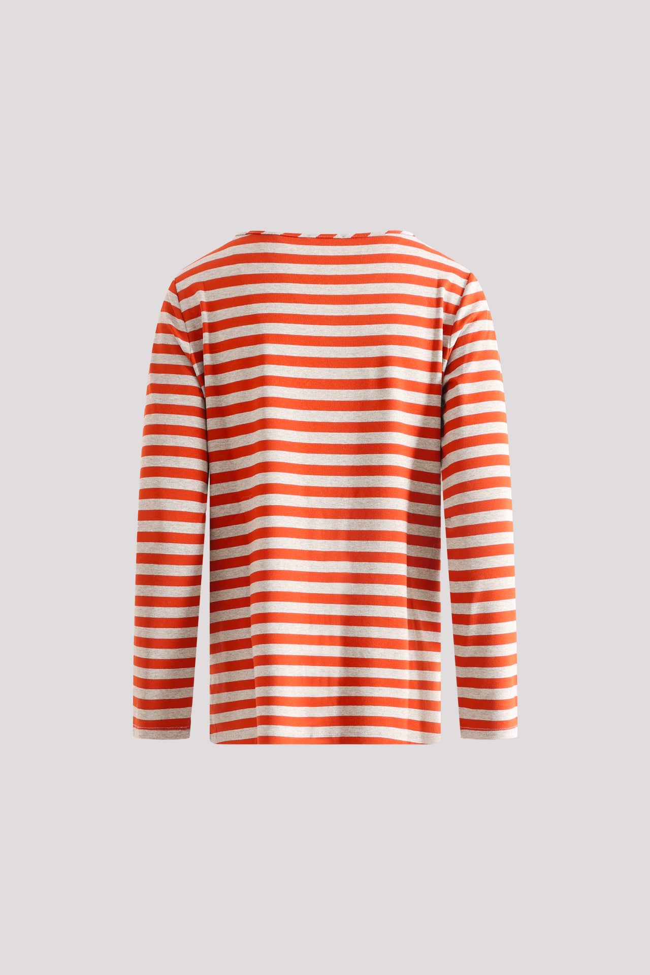 Maglia a righe con scollo a barca in viscosa elasticizzata