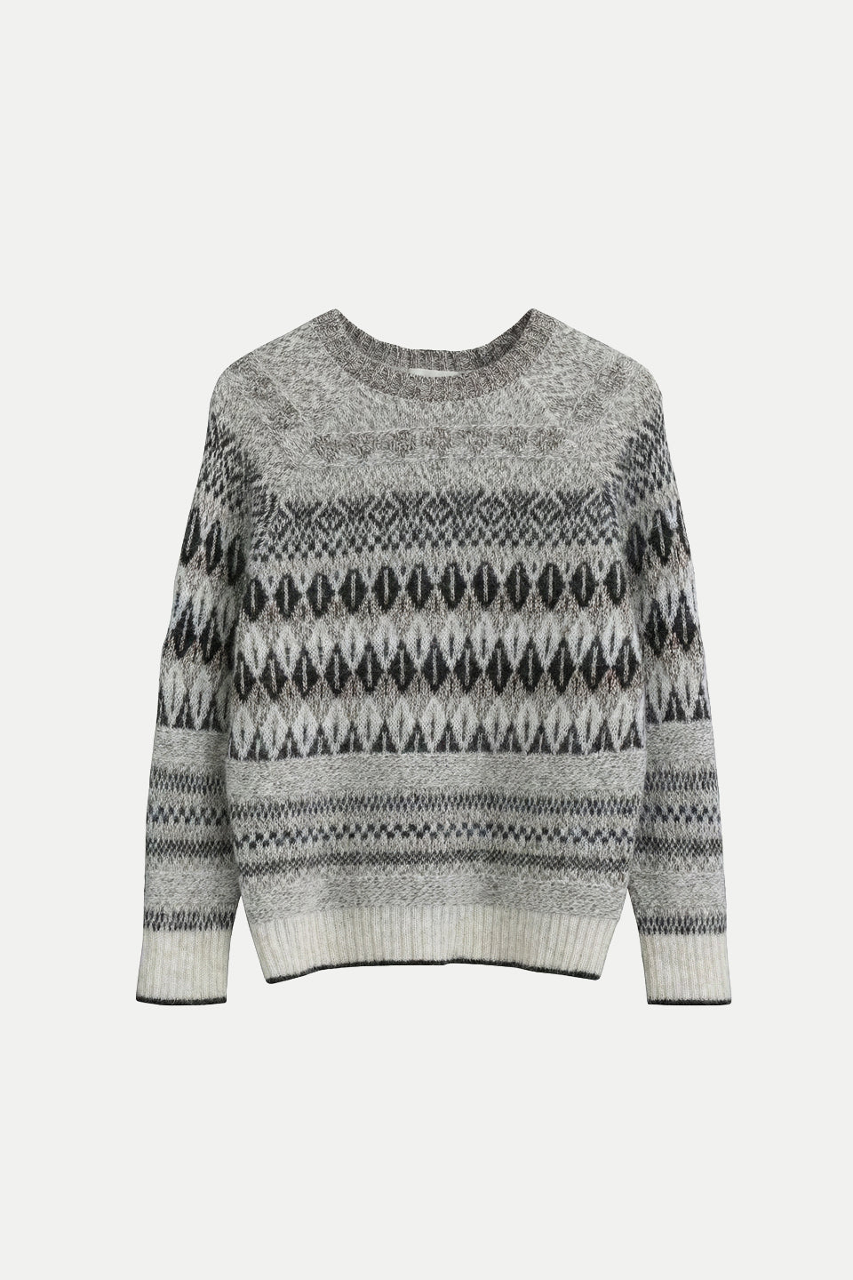 Jacquard crew-neck sweater - stop