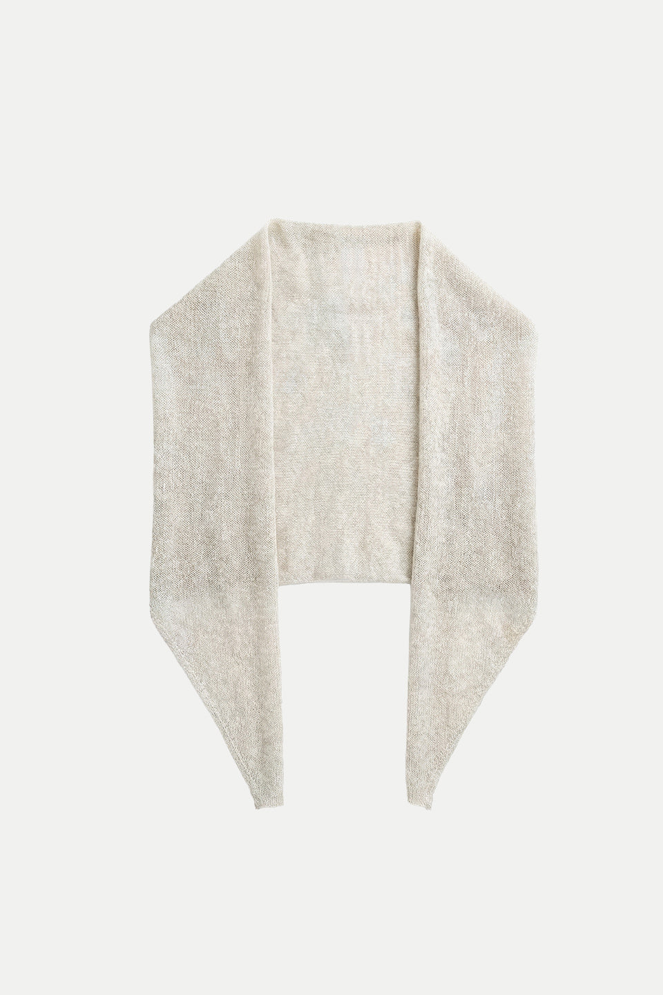 Sciarpa a triangolo in misto alpaca e mohair