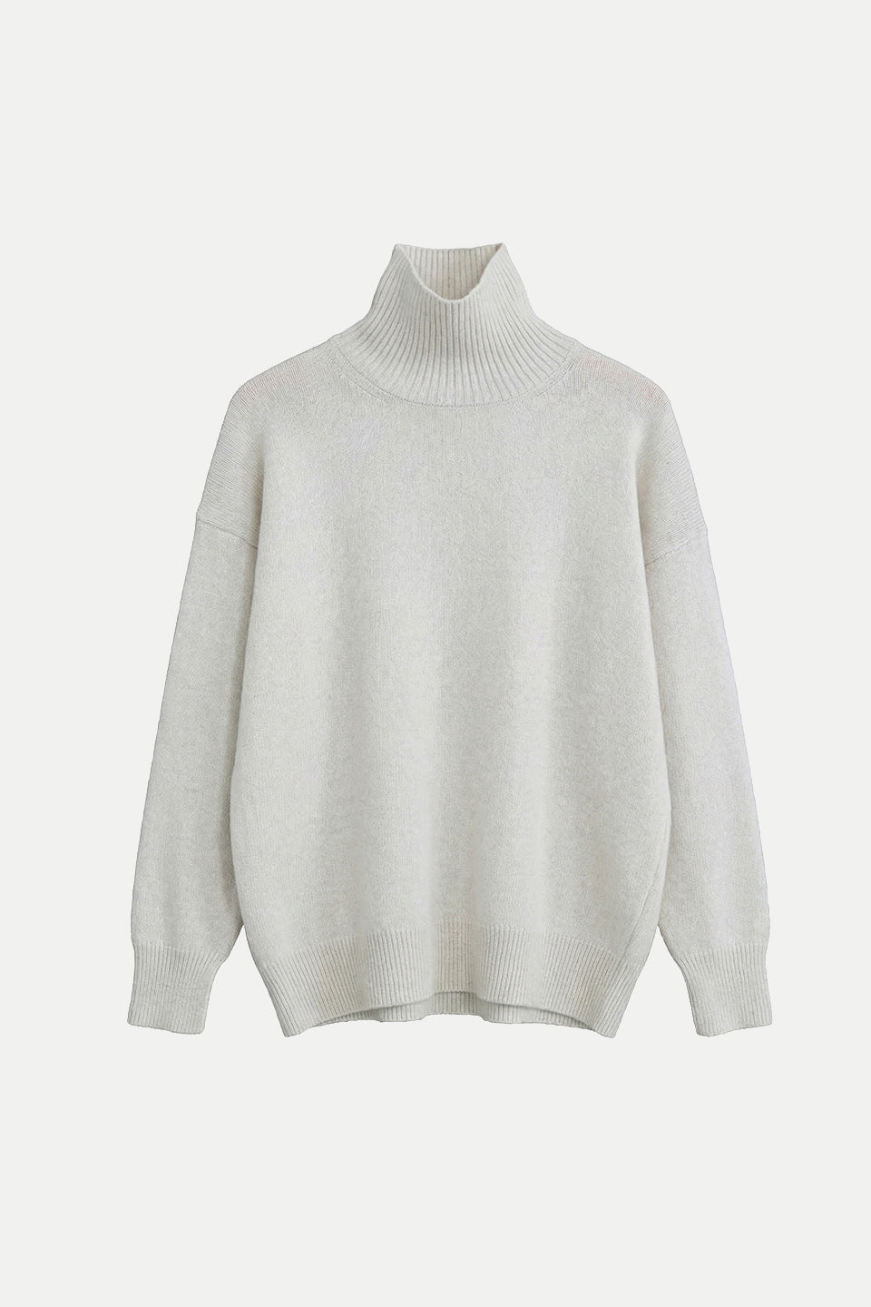 Maglia in pura lana con collo a lupetto
