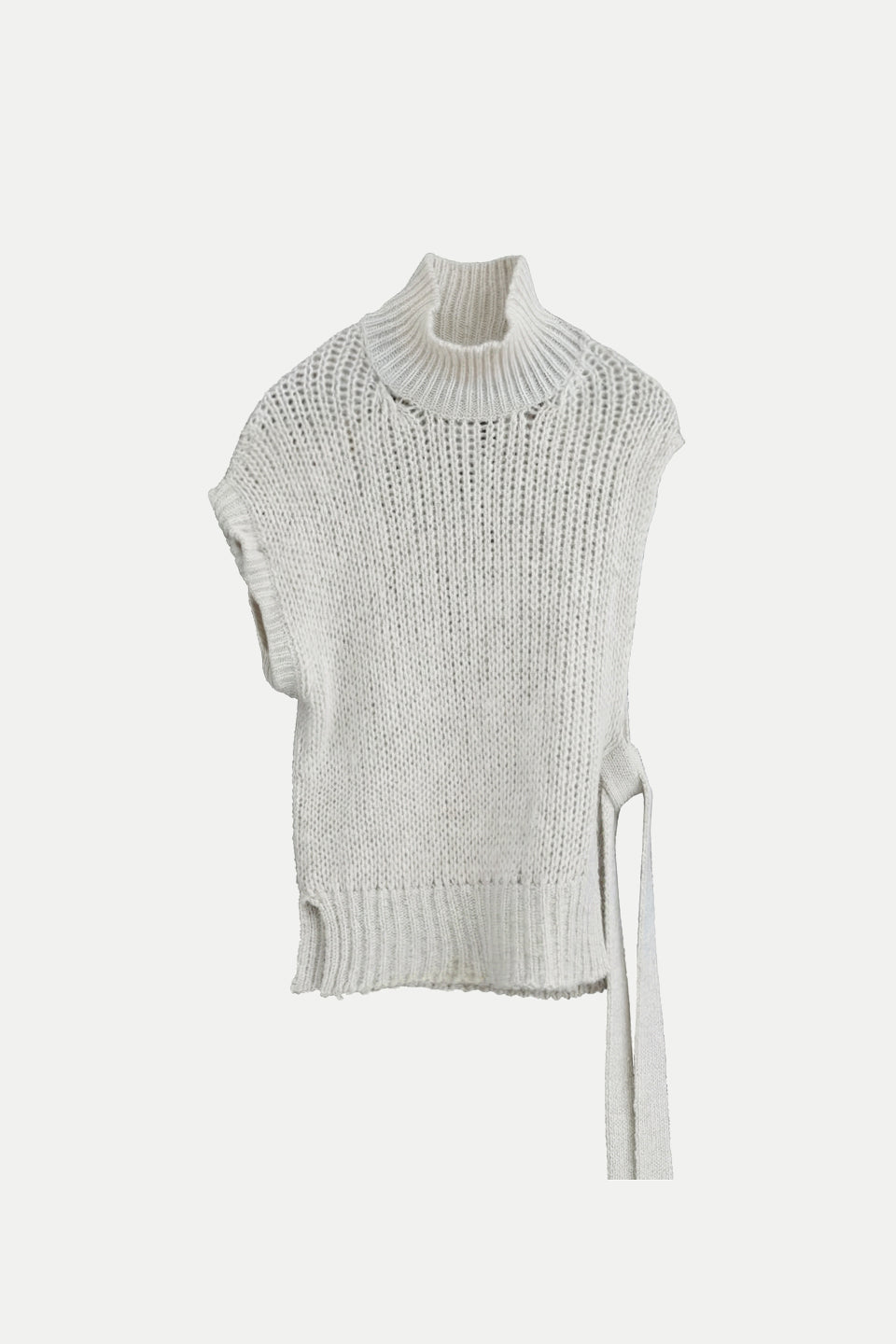 Asymmetrische Weste aus Wollgemisch