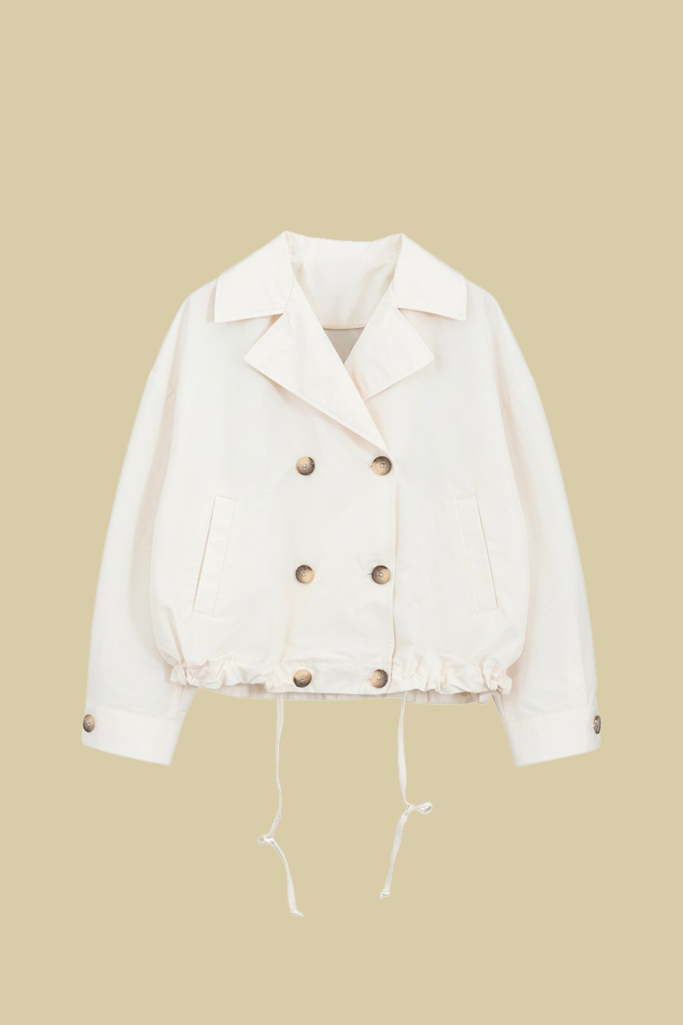 Short trench-style jacket
