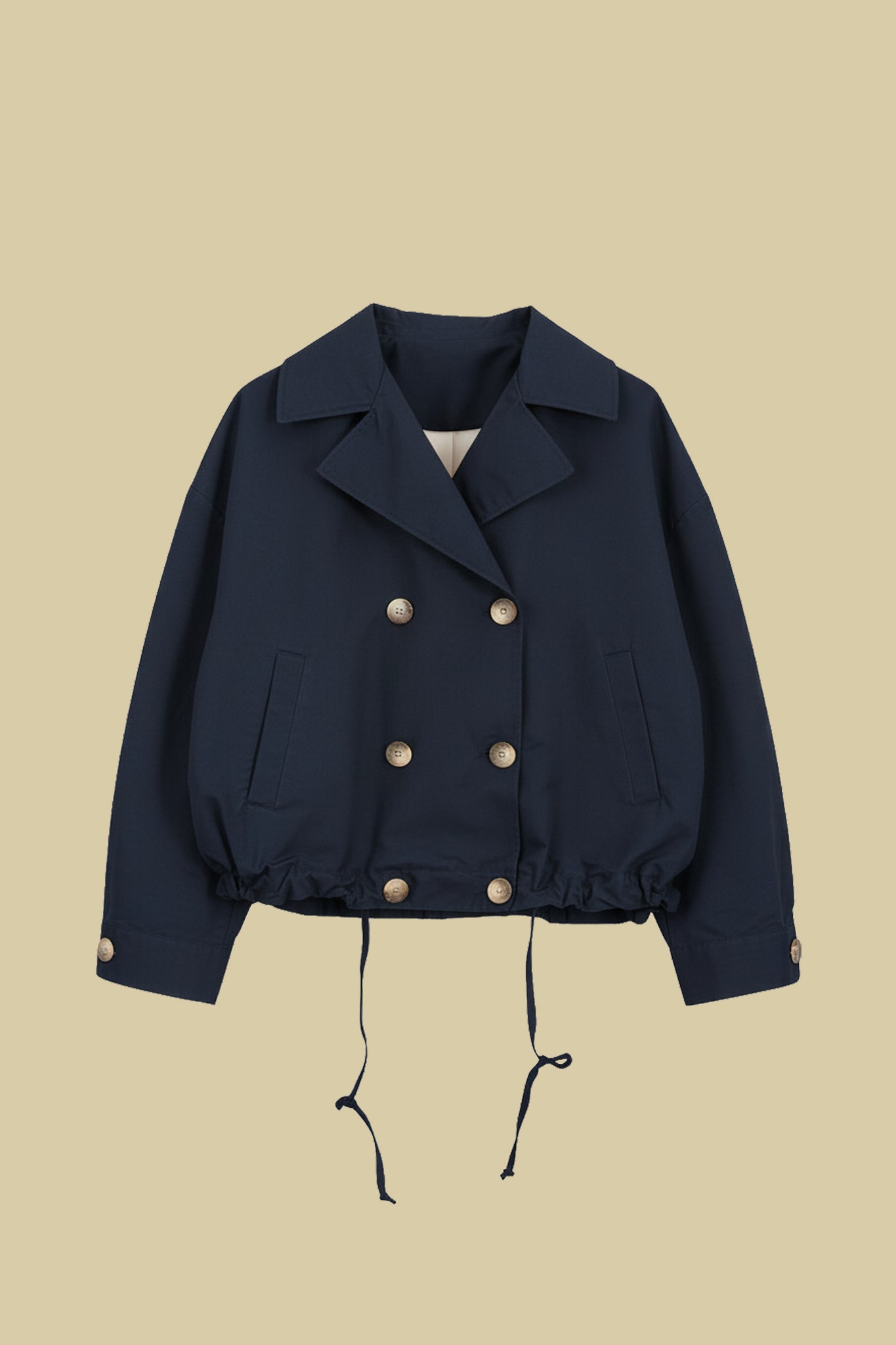 Short trench-style jacket