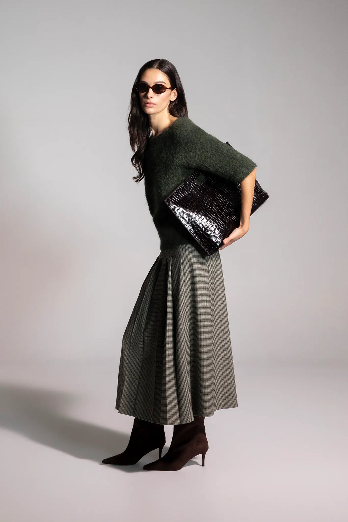 Oversize-T-Shirt aus Alpaka-Mischgewebe